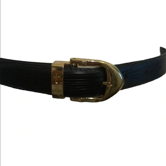 LOUIS VUITTON CT0334 Classic Black Leather Belt - Picture 4 of 13